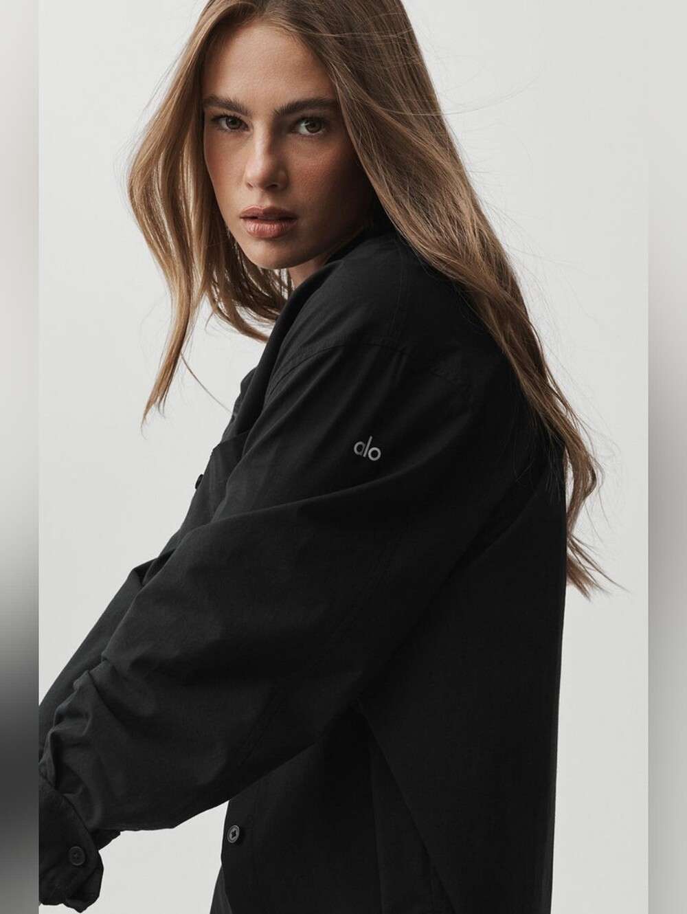 Alo Yoga Cotton Real Deal Button Up Long Sleeve - Picture 5 of 7